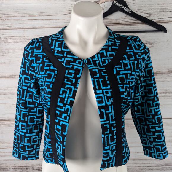 R&K Printed Bolero Jacket sz Small - Picture 1 of 6